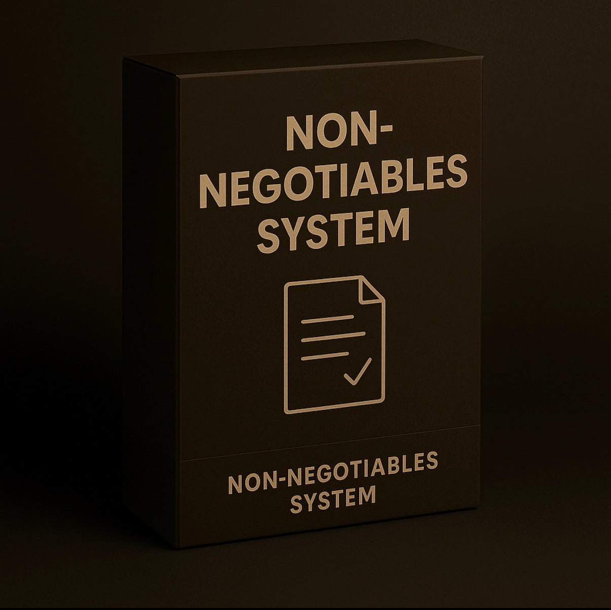 Non-Negotiables System